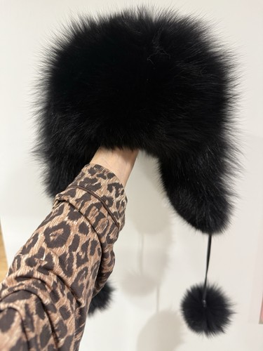 Women real fox fur trapper - real,