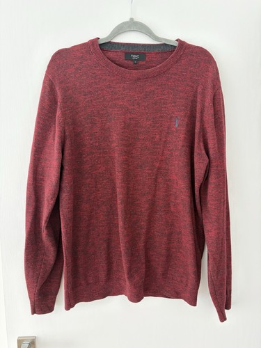 Next mens burgundy marl - burgundy,