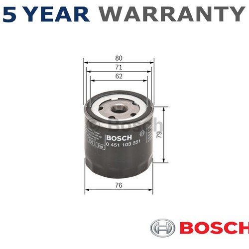 Bosch oil filter fits gtv - bosch, 166