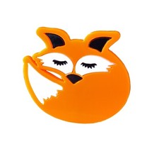 Sleeping Fox Brooch / Scarf