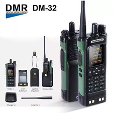 Baofeng DM-32 10W High Power DMR Digital Walkie Talkie GPS Type-C Two Way Radio