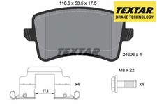 REAR BRAKE PADS SET 2460602 TEXTAR I