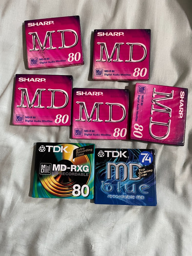 Minidiscs new sealed - x7, 6