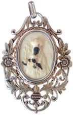 ANTIQUE BLACK MADONNA PENDANT