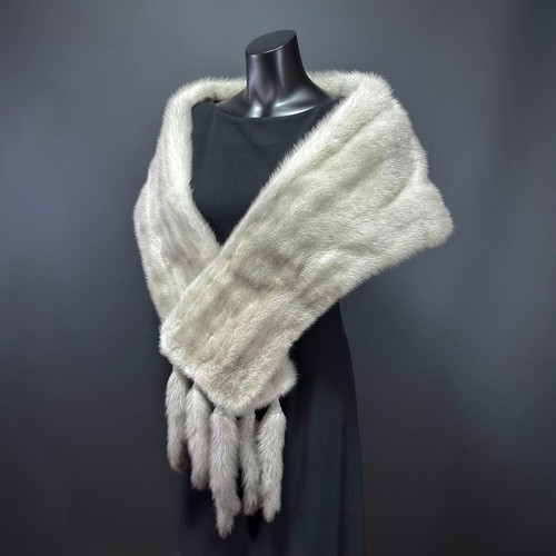 Sapphire mink fur shawl light - shawl,