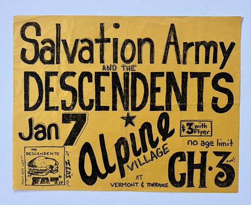Descendents fat promo flyer - 7",