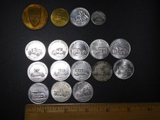 17  TOKENS COINS  (13) ANTIQUE