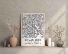 Bradford England City Map