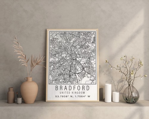 Bradford england city map - england,