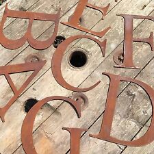 5"-12" industrial letters metal rustic numbers symbols shop sign lettering rusty