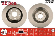 X2 PCS REAR BRAKE DISC ROTOS