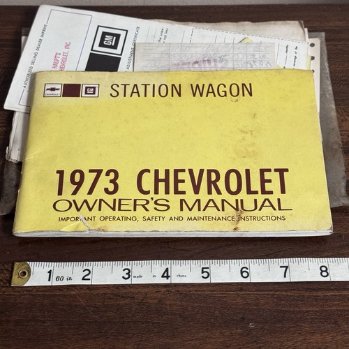 Vtg 1973 chevrolet station - 1973,