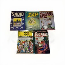 R. Crumb Comics Lot Of 5, Original 1970s Print Mint Apex Kitchen Sink Robert