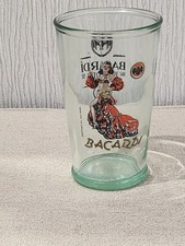  Bacardi 150 Years Limited Edition (2012) Tumbler Glass - Dancing Lady 13cm Tall