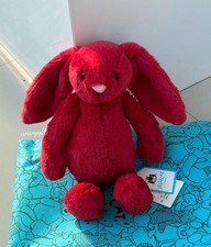 jellycat Brand new 30cm red drooping ear Bonnie Rabbit doll gift with dust bag