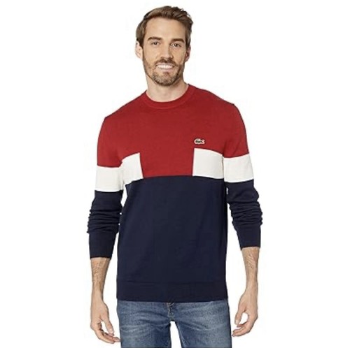 Lacoste colorblock ribbed - colorblock, wool