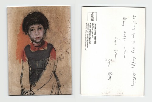 Postcard joan eardley girl - -,