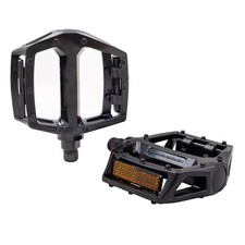 Diamondback Black Alloy Platform Pedals 9/16" BMX Mountain Bike Cycling