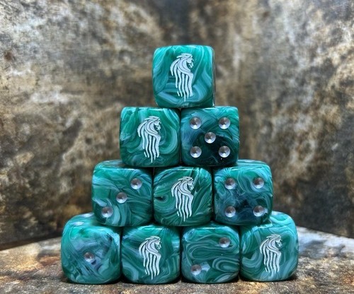 Rohan inspired custom dice - rohan,,