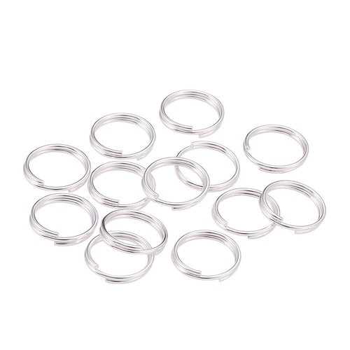 10mm silver keyring split - 10mm,