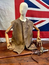 Used WW2 Military Issued Supple Leather Jerkin by W&J Sagar Ltd d.1940
