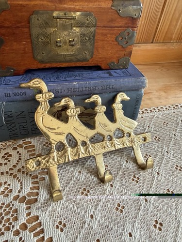 Vintage brass duck - vintage,