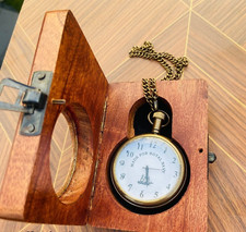 Antique Brass Pocket Watch