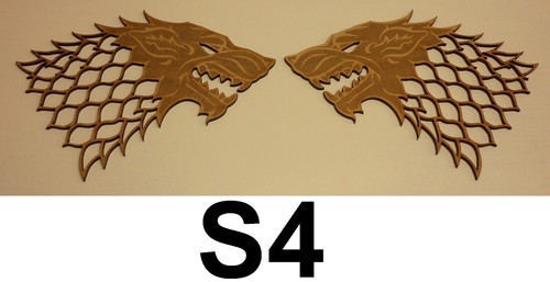 Stark house logo wolf head - house,