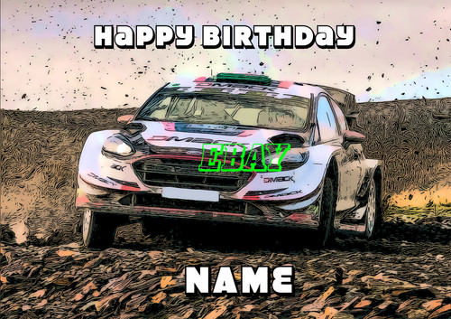 Personalised birthday rallying - birthday,