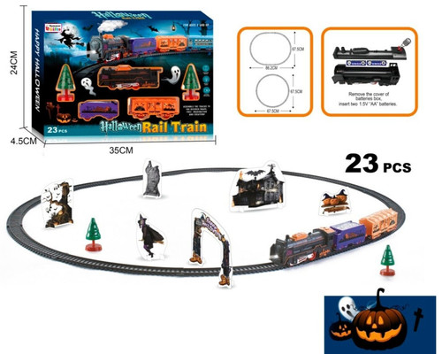 Happy halloween train set - happy,