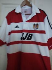 wigan warriors home shirt adidas 1999/2001 size large jjb/tesco