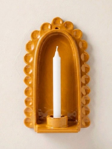 Wall candle holder arch taper - wall,
