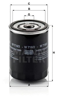 Oil filter fits - fits:, romeo