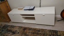 IKEA Byas TV Bench (Gloss White) - Used