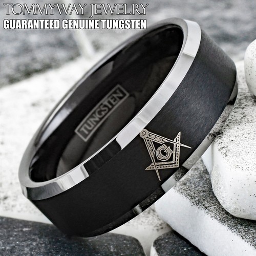 Tungsten carbide men black - tungsten,