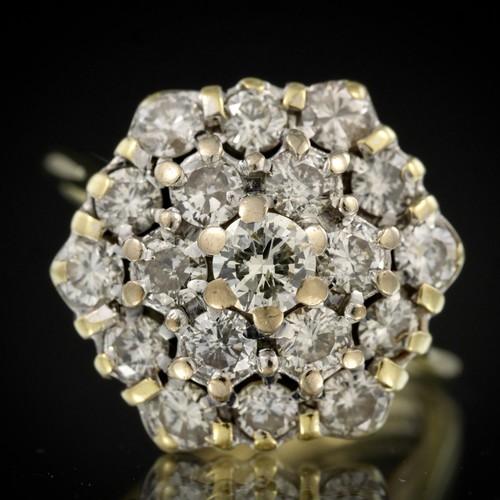 18ct yellow gold 1ct diamond - 18ct, 1.1ct