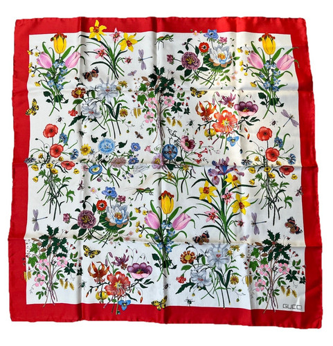 Gucci silk satin flora - gucci,