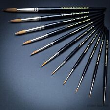 Rosemary & Co Series 99 Pure Sable Brushes – Pointed Round for Watercolour & Oil