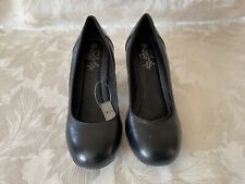 Ladies Soleflex Black Leather Court Shoes, UK Size 5, BNWT