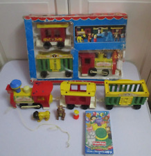 Video Fisher Price Circus Train With Original Box #991 Bear Clown Lion no tail