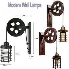 Vintage Wall Lamp Retro Wheel