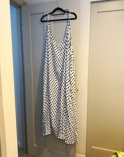 Zanzea white black polka dot - black,