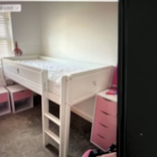 Cabin Bed  with Ladder  childrens Wooden Bunk Bed 