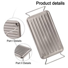 Titanium Foldable Table Camping BBQ Grill Grate Ultralight for Hiking Picnic