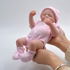10" Realistic Reborn Baby Dolls Full Body Silicone Vinyl Handmade Newborn Girl
