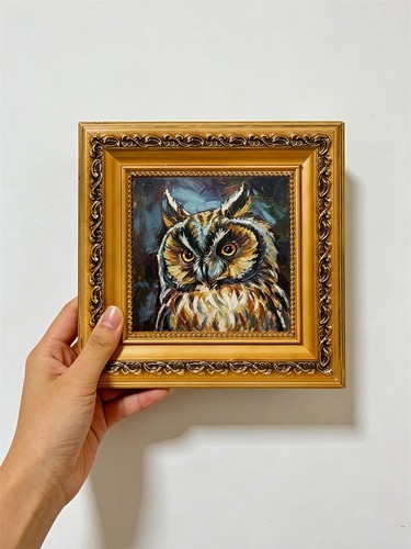 Great horned owl portrait - great,