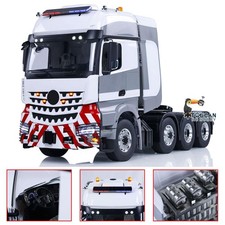 LESU Metal Chassis 8x8 RC Tractor Truck 1/14 Cars Smoke Sound Equipment Rack