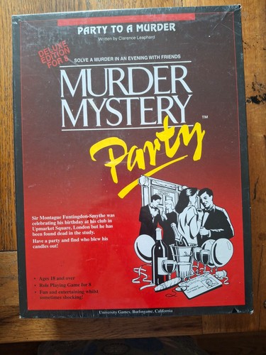 University games murder - games,