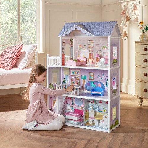 Wooden doll house for kids - for,