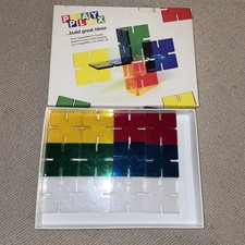 Playplax Building Set Construction Toy 46 Of 48 Squares Vintage Used Design 